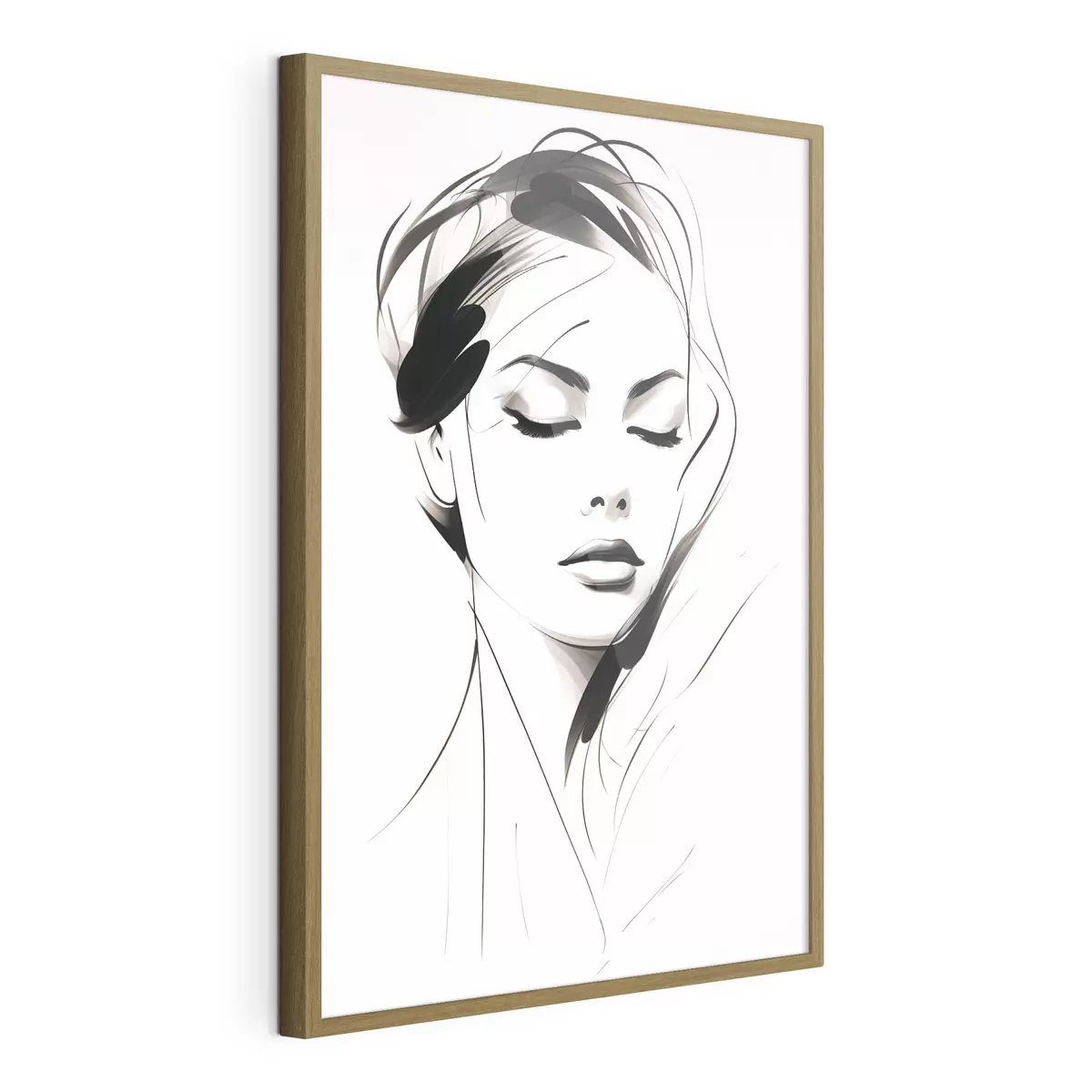 Poster Boceto de una mujer abstracta f49024