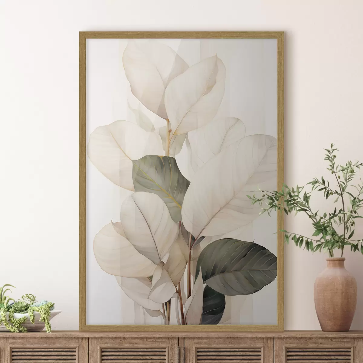 Poster Hojas de plantas decorativas f49026