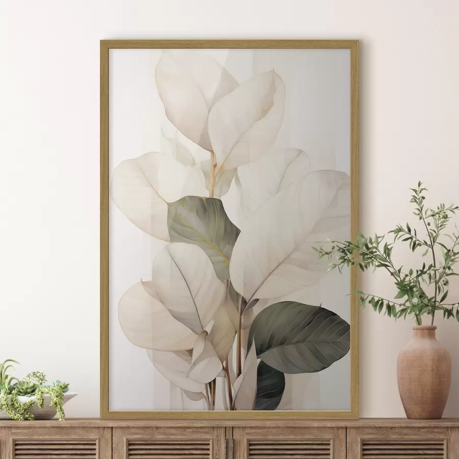 murales de pared Hojas de plantas decorativas f49026