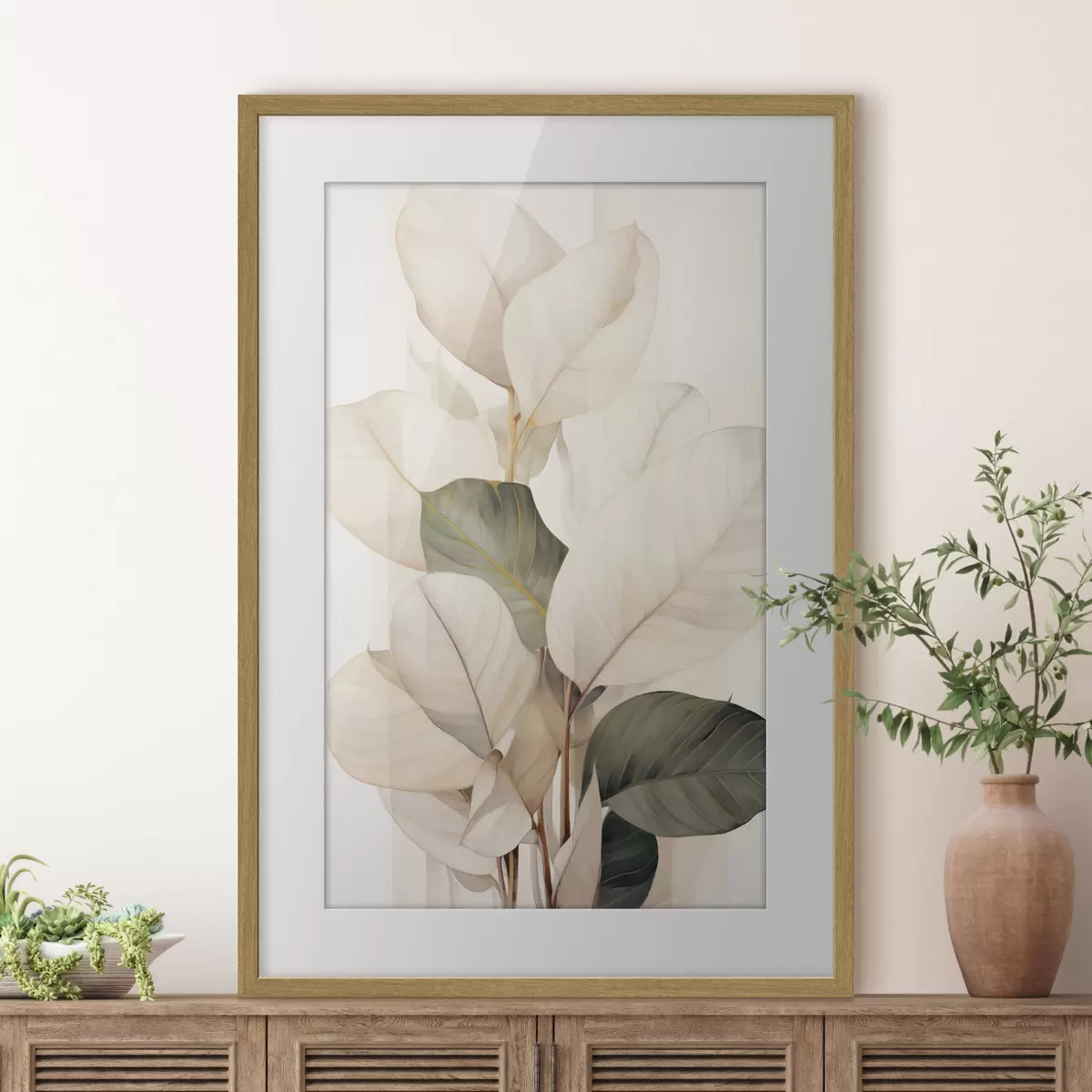 Poster Hojas de plantas decorativas f49026