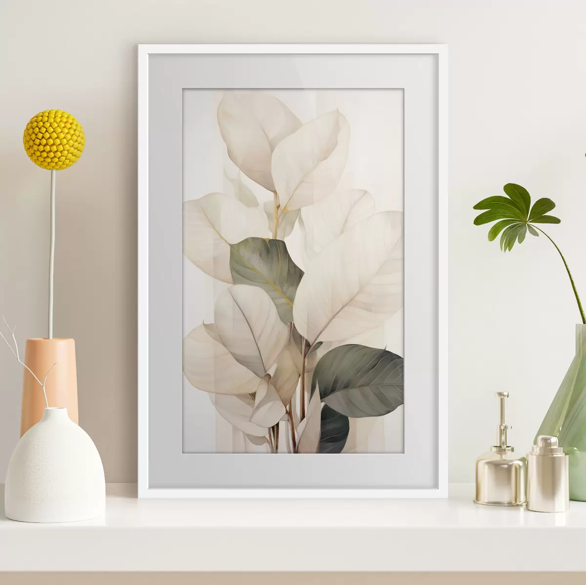 Poster Hojas de plantas decorativas f49026