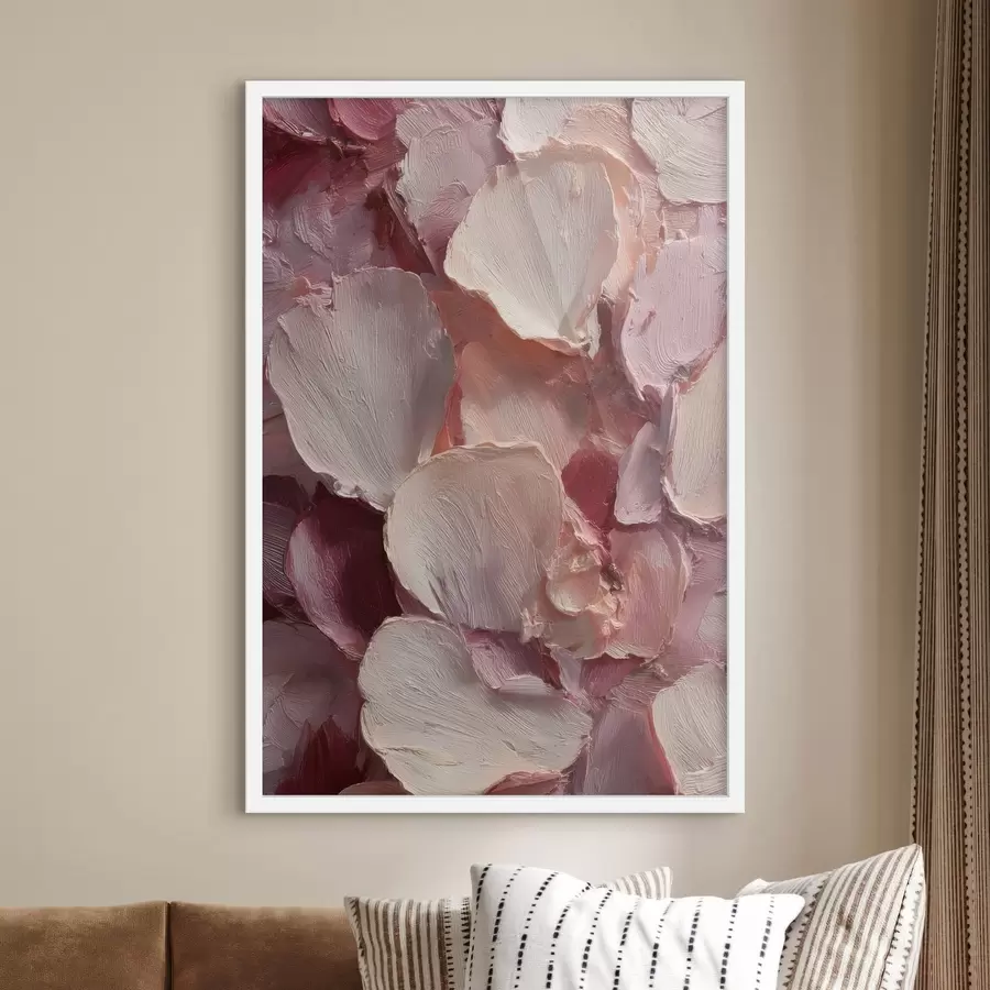 murales de pared Textura de pétalos pintados f49031