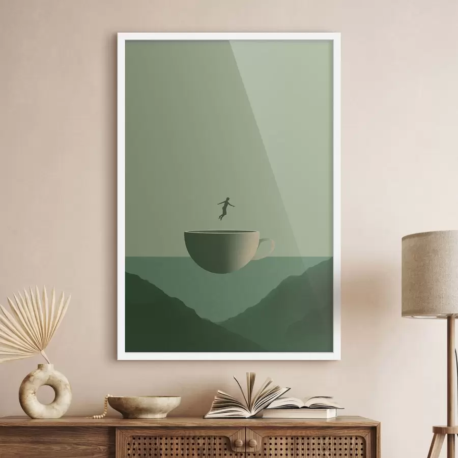 murales de pared La copa sobre las montañas f49028