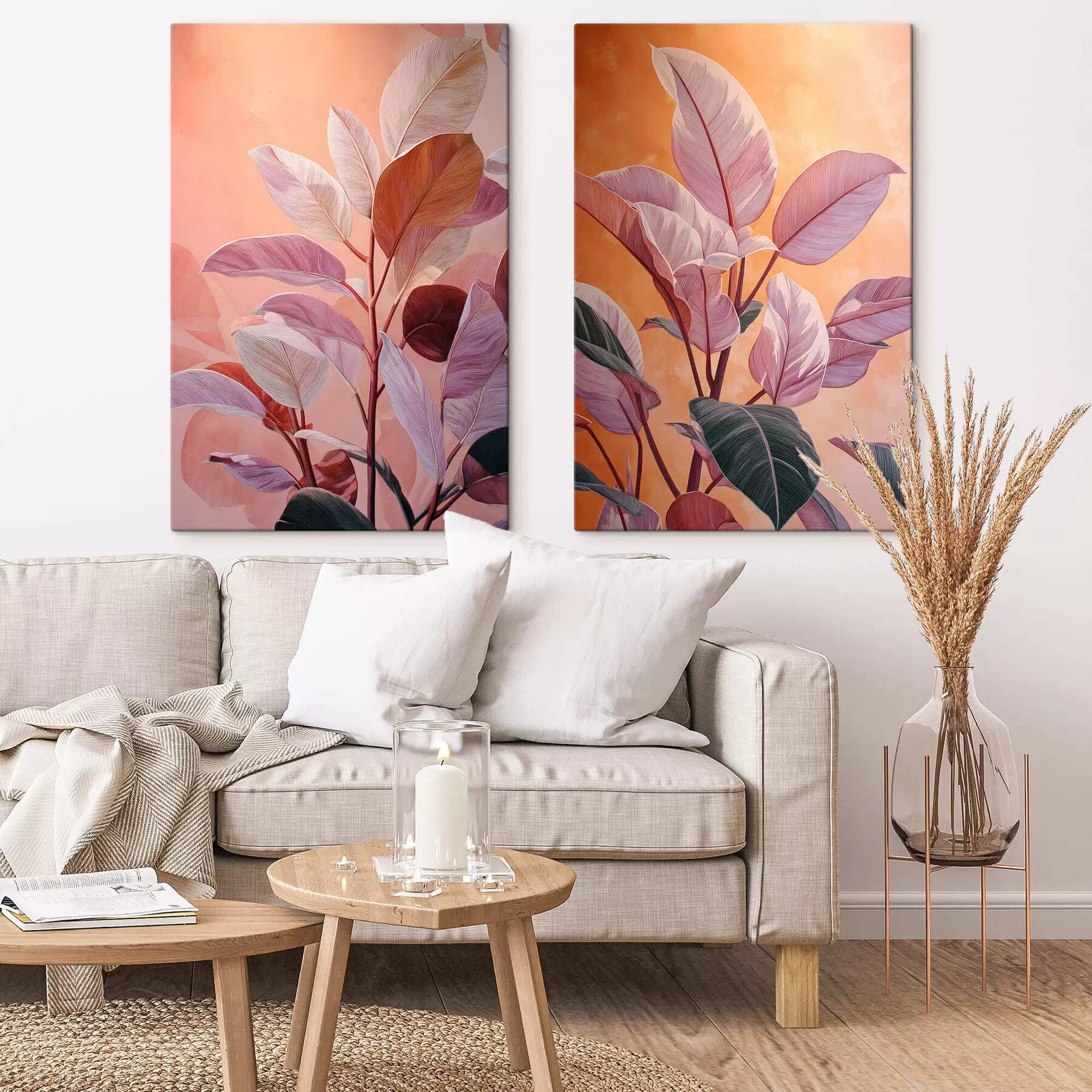 murales de pared Hojas decorativas m30415