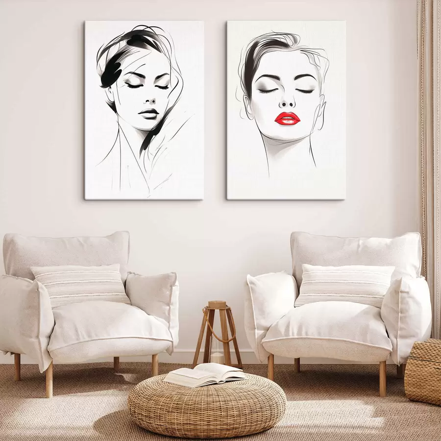 murales de pared Retrato de Line m30422