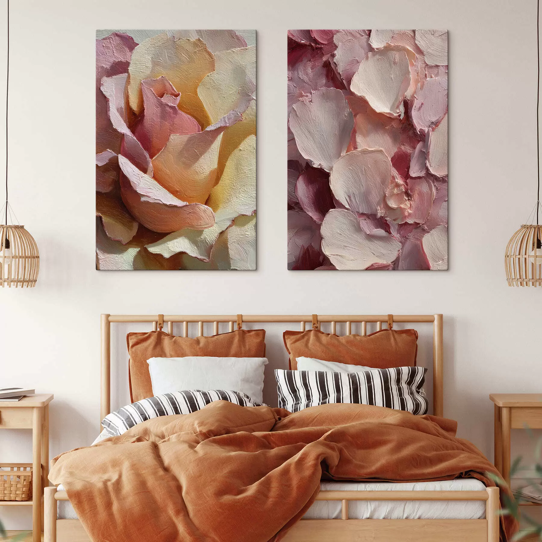 murales de pared Flores con textura m30424