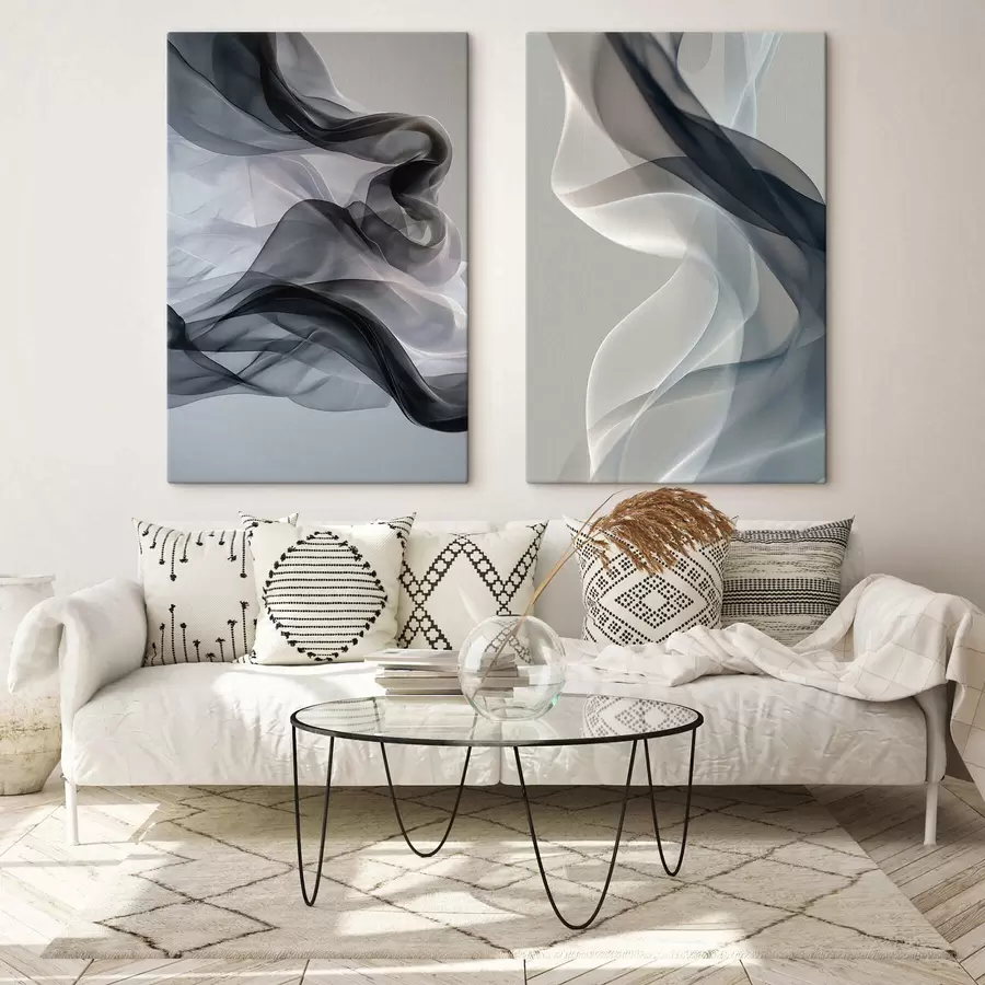 murales de pared Ondas ahumadas m30426