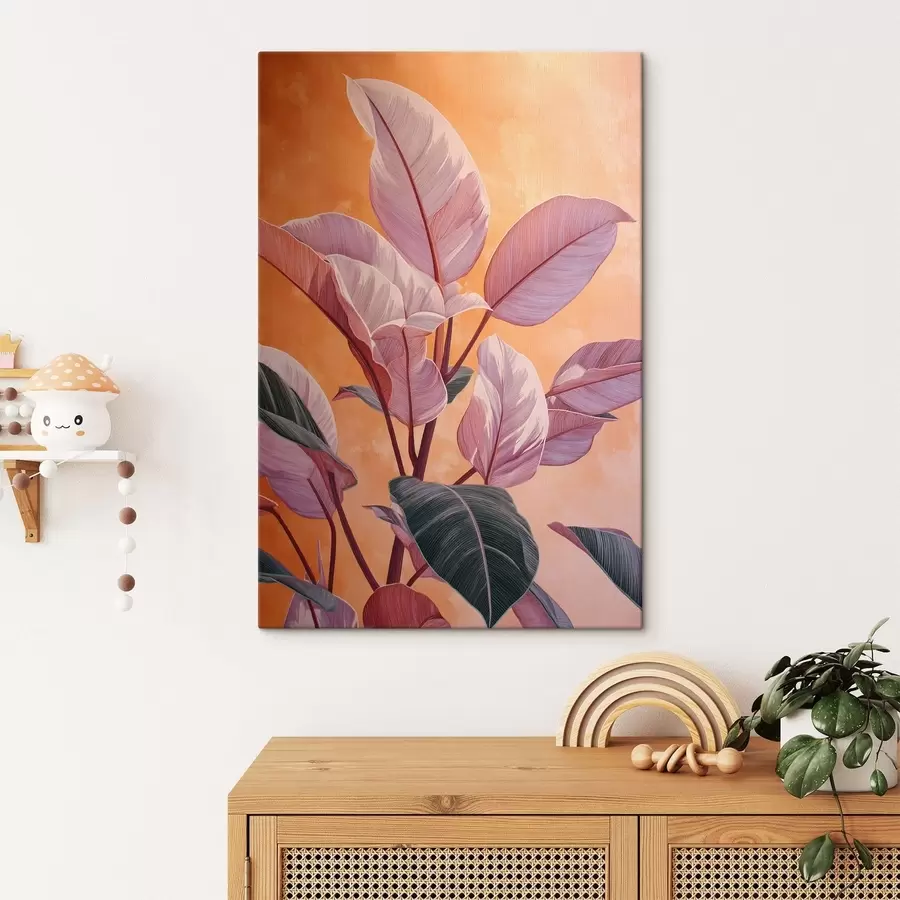 murales de pared Planta de hojas tropicales s49009