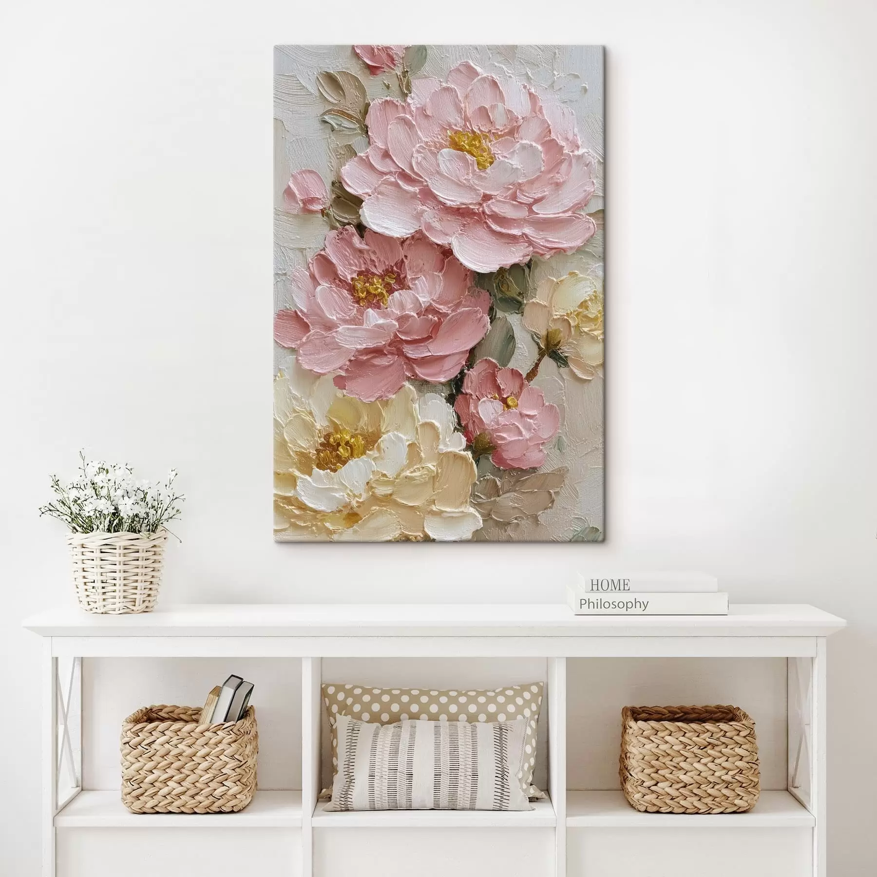 murales de pared Arreglo floral de peonías s49013