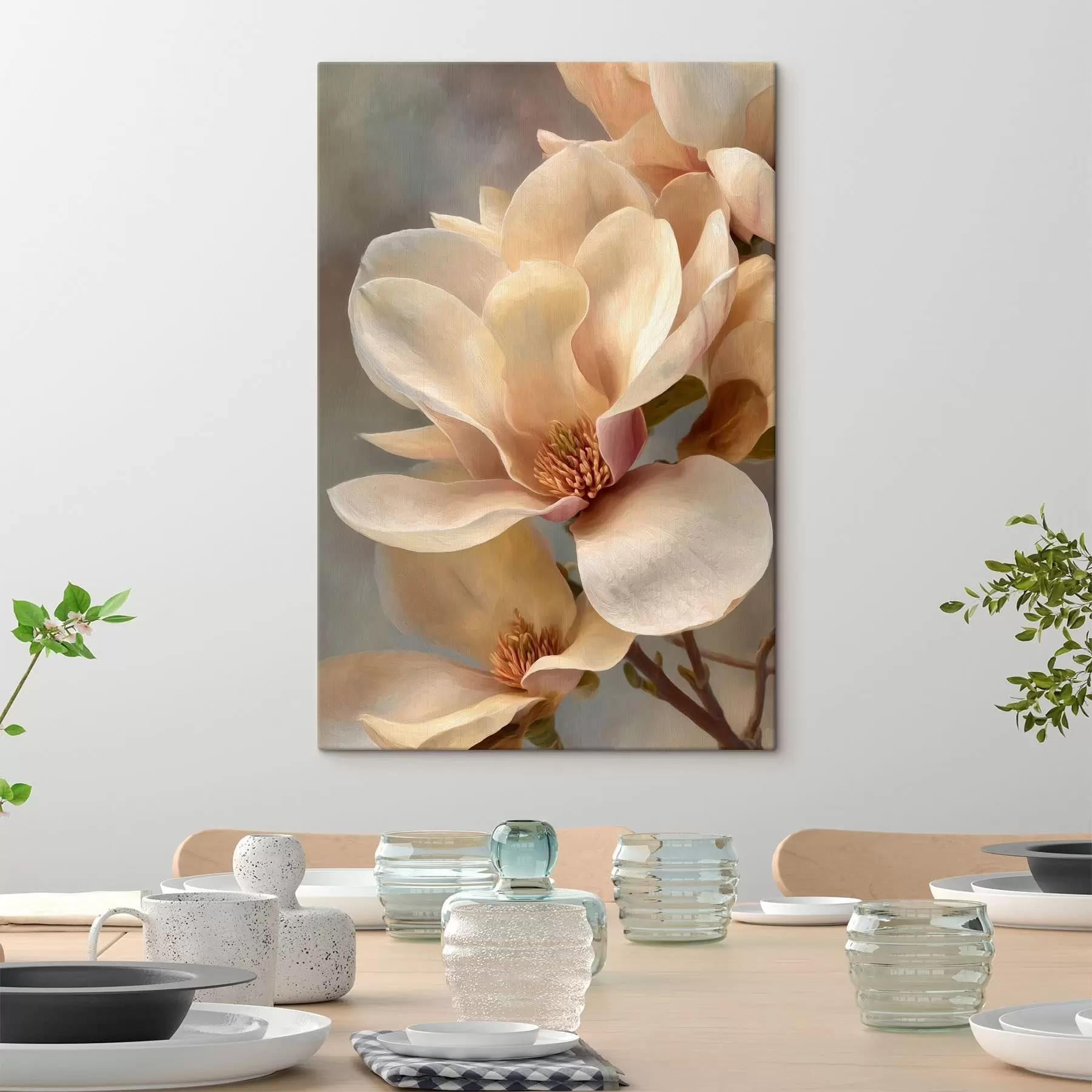 murales de pared Primer plano de una flor de magnolia s49016