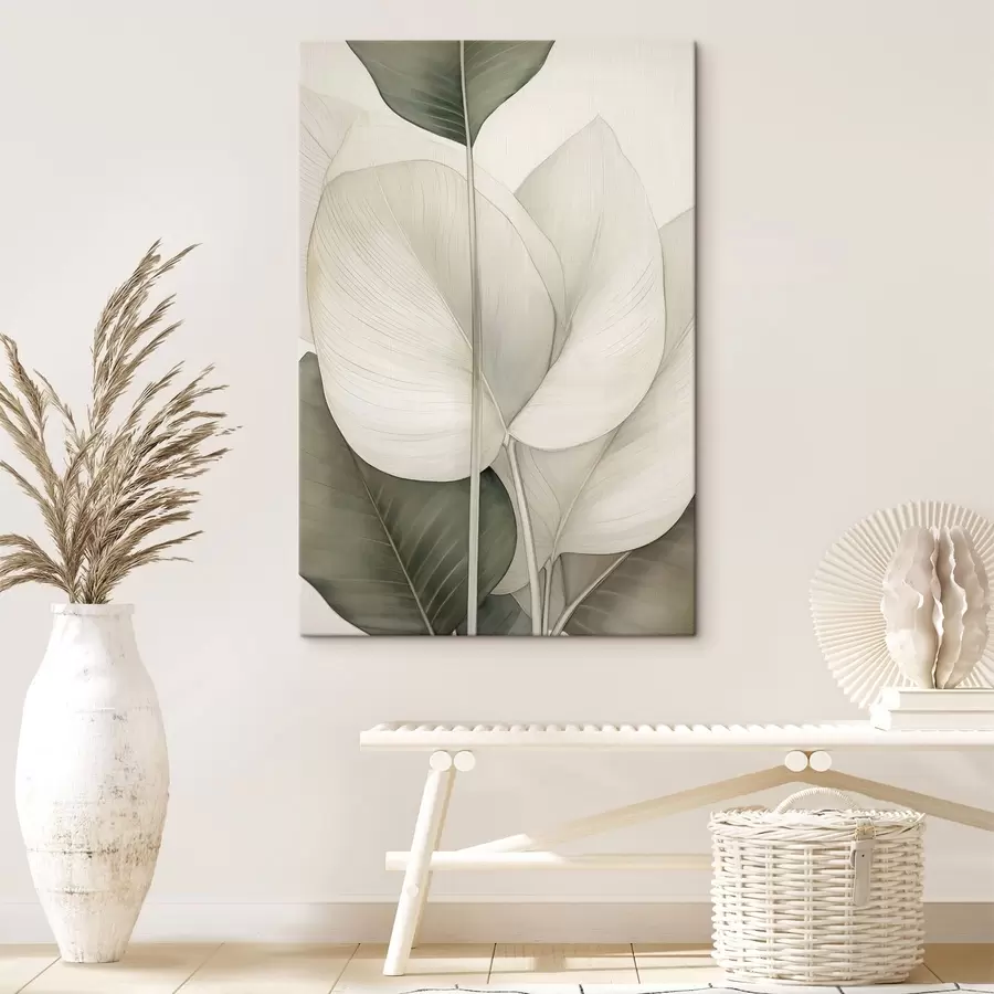 murales de pared Primer plano de hojas botánicas s49027