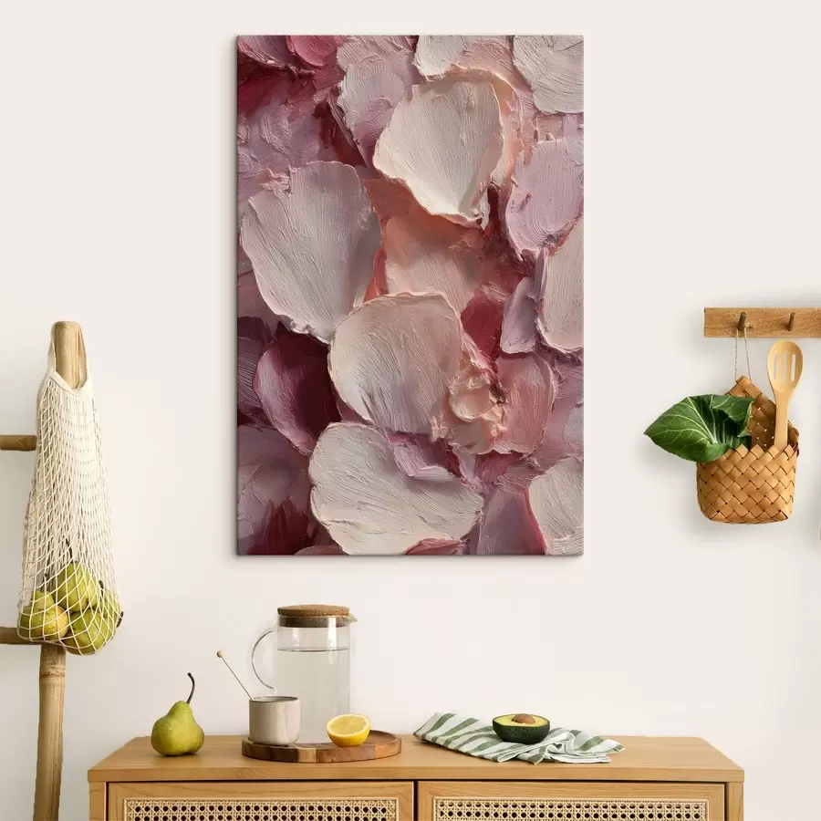 murales de pared Textura de pétalos pintados s49031