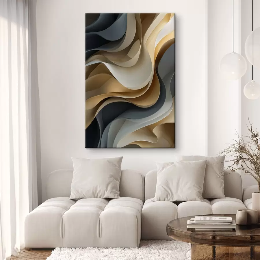 murales de pared Ondas abstractas s49033