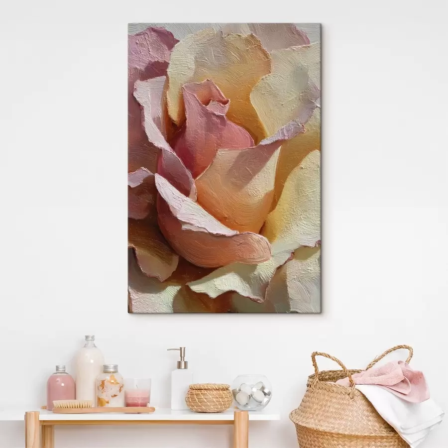 murales de pared Textura de flores pintadas s49032