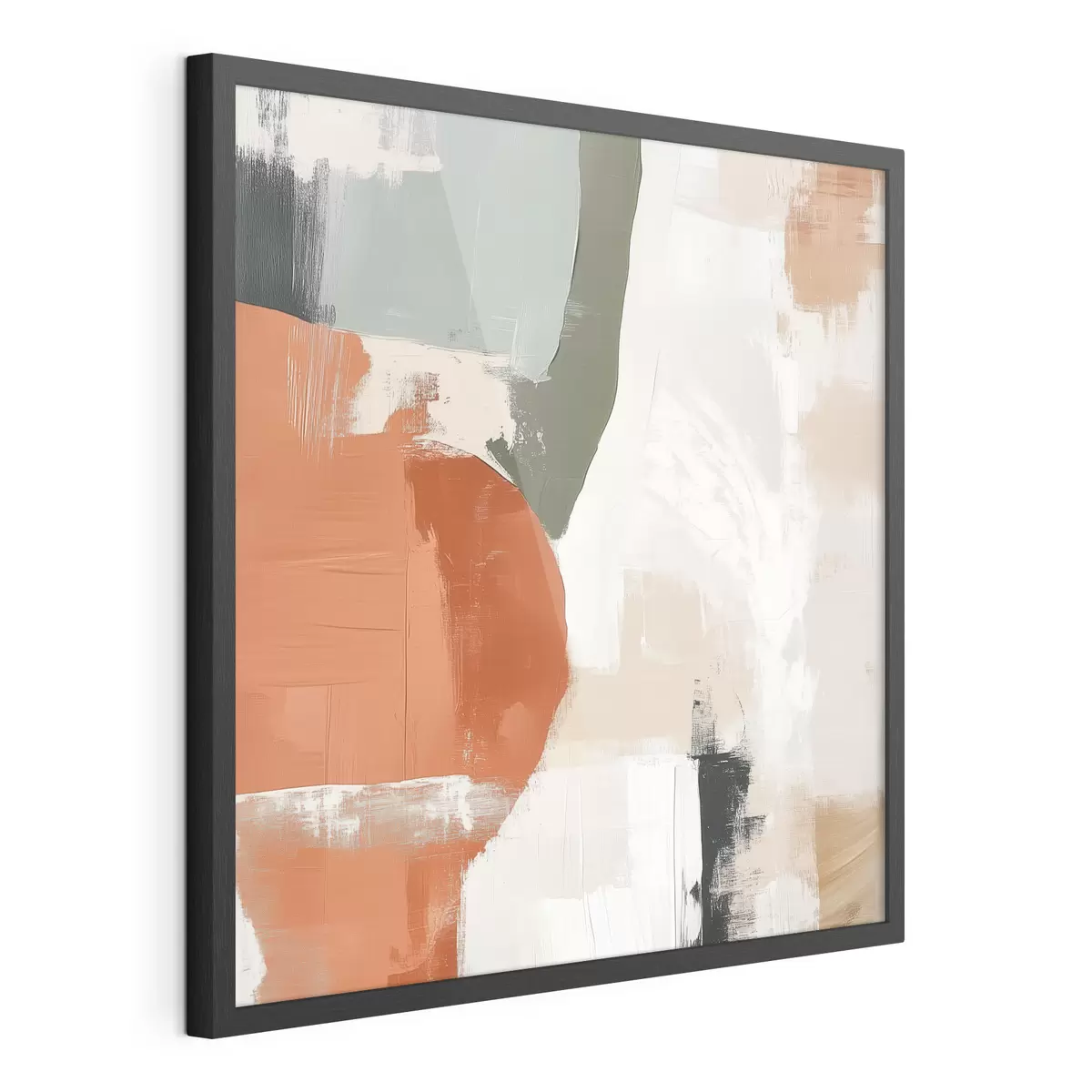 Poster Combinación de formas geométricas y líneas libres en un estilo abstracto contemporáneo f48868
