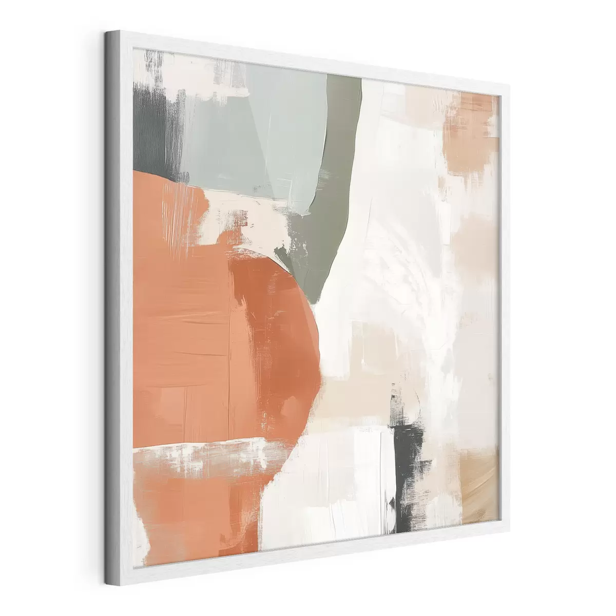 Poster Combinación de formas geométricas y líneas libres en un estilo abstracto contemporáneo f48868