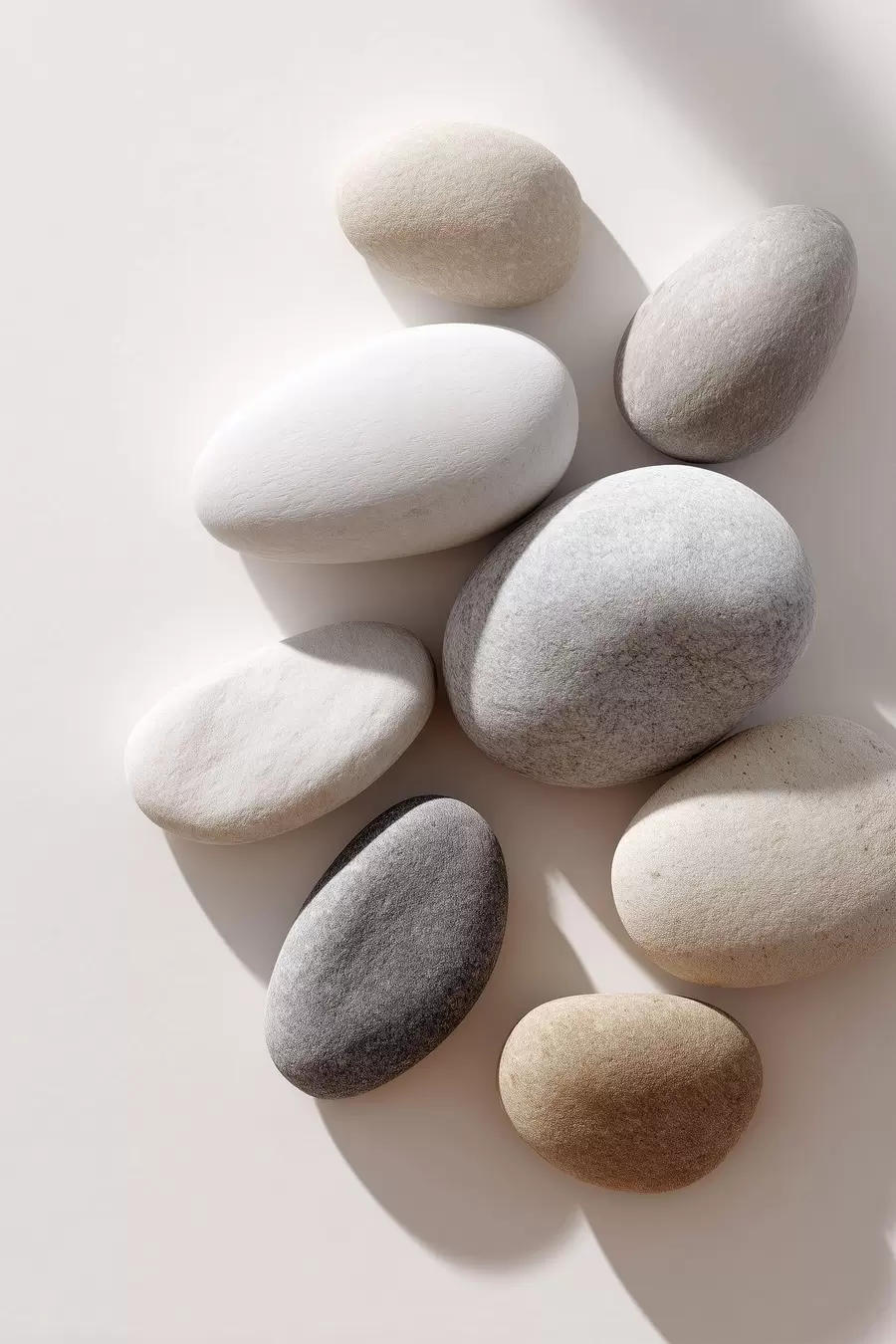 murales de pared Composición de la piedra neutra s49039