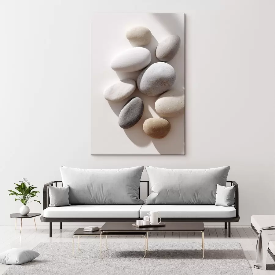 murales de pared Composición de la piedra neutra s49039