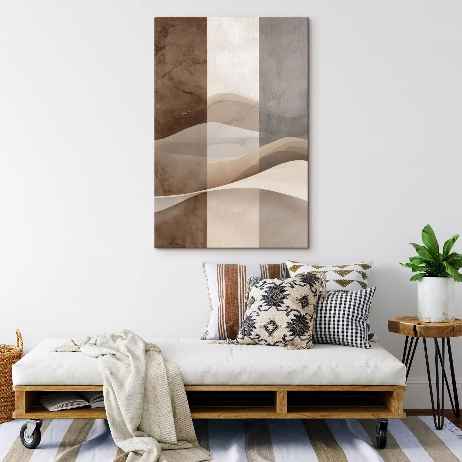 murales de pared Capas de arena abstractas s49040