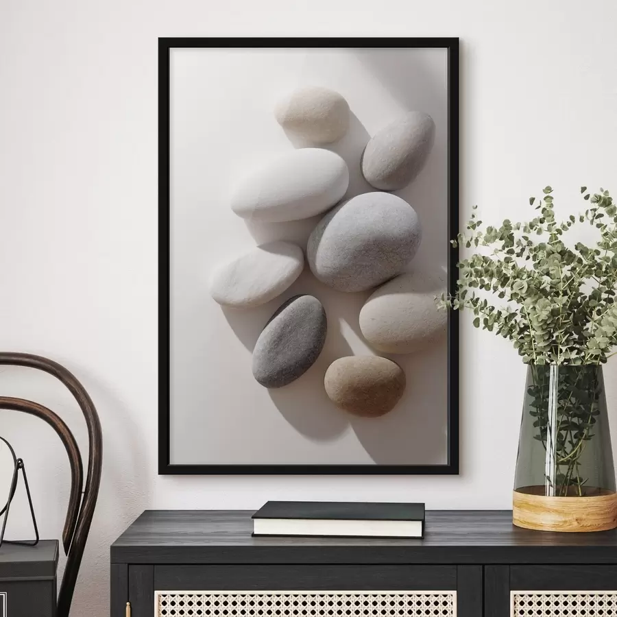 murales de pared Composición de la piedra neutra f49039