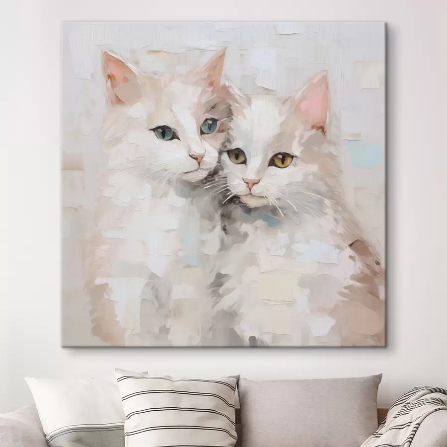 murales de pared Pintura imitación gatos s49059