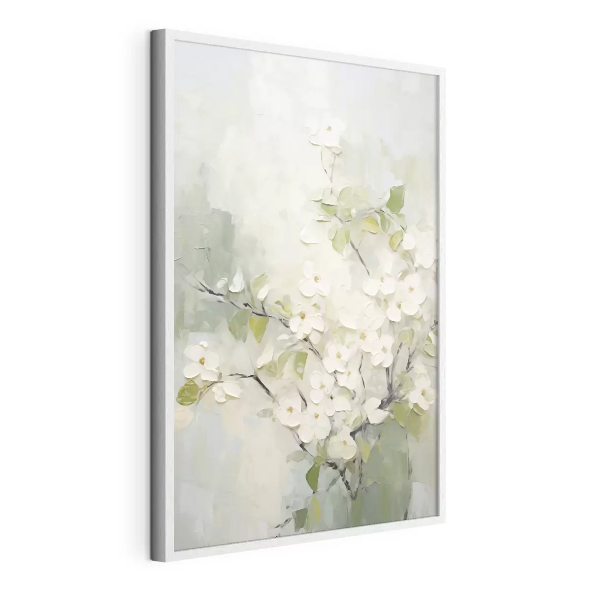 Poster Flores abstractas imitación de pintura f49048