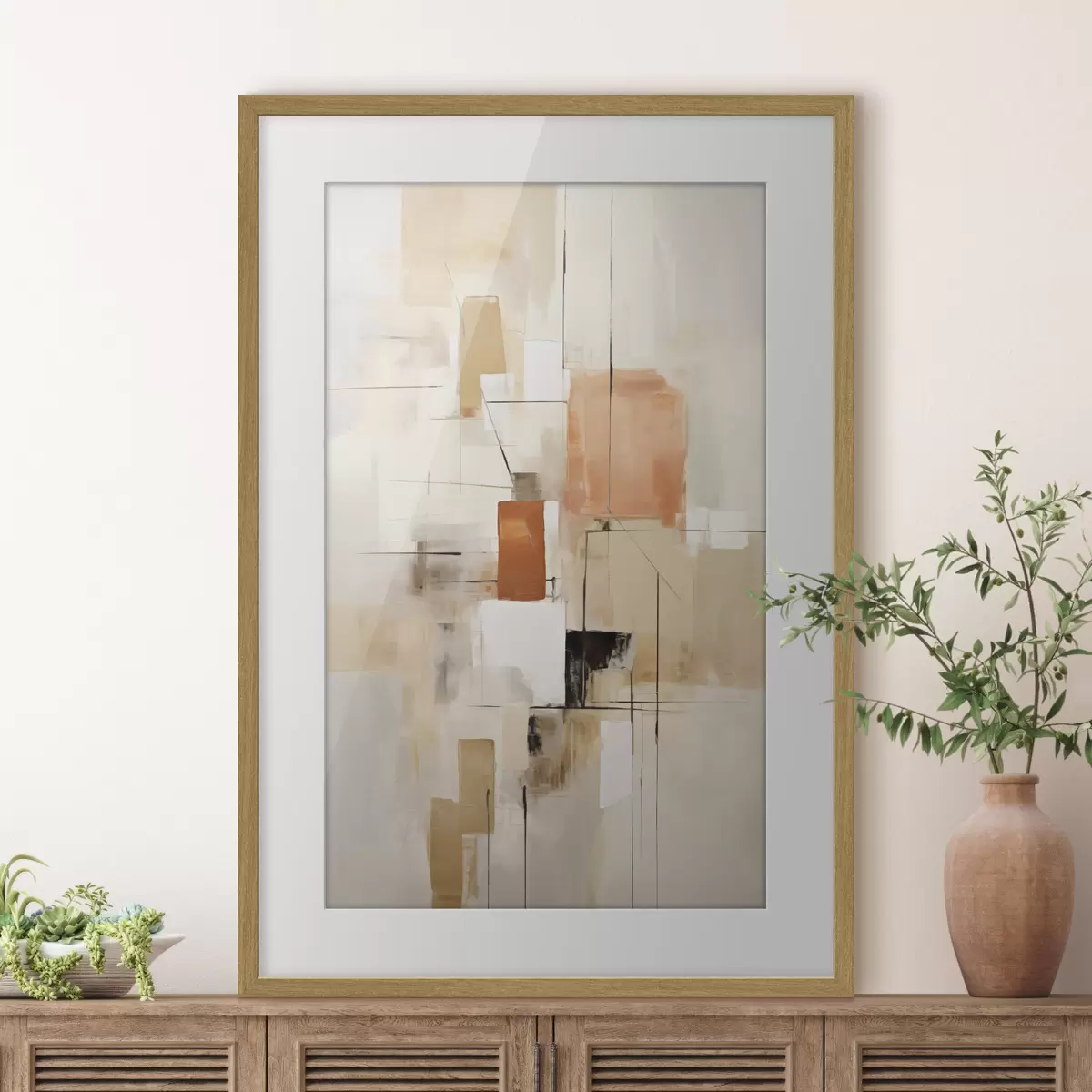 Poster Abstracción imitación de la pintura f49053