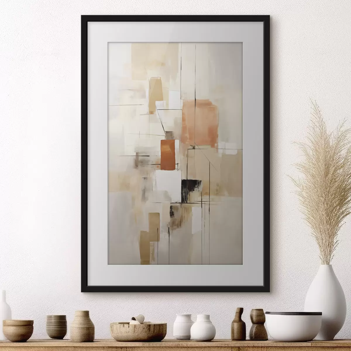 Poster Abstracción imitación de la pintura f49053