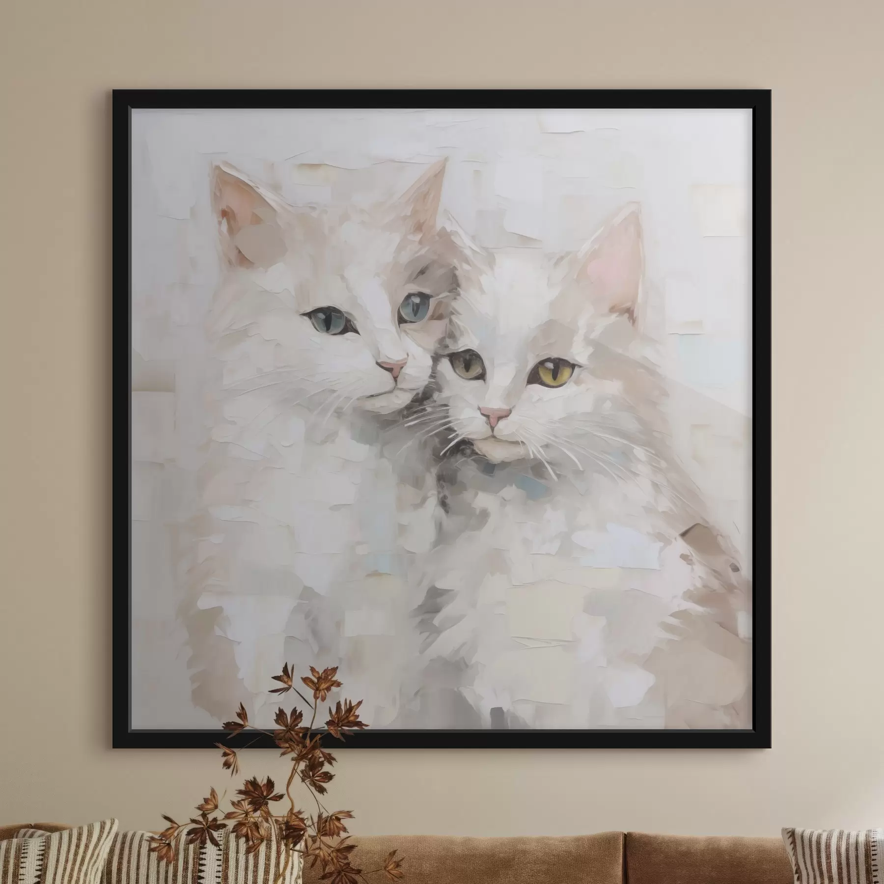 murales de pared Pintura imitación gatos f49059