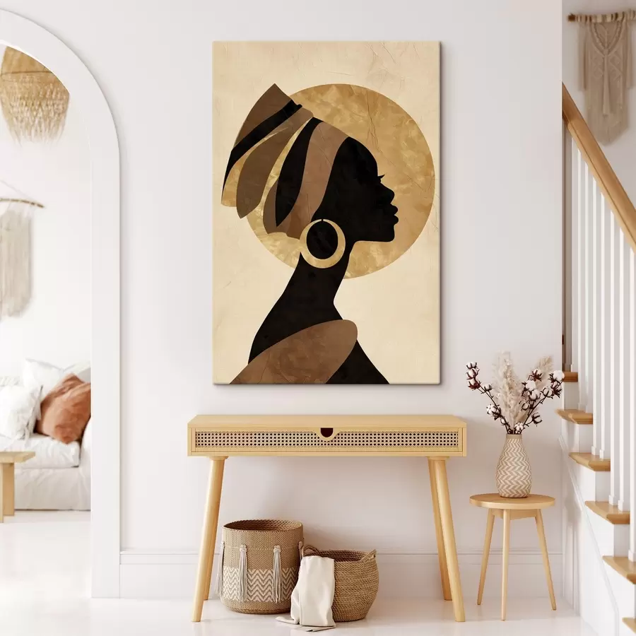 murales de pared Silueta africana s49092