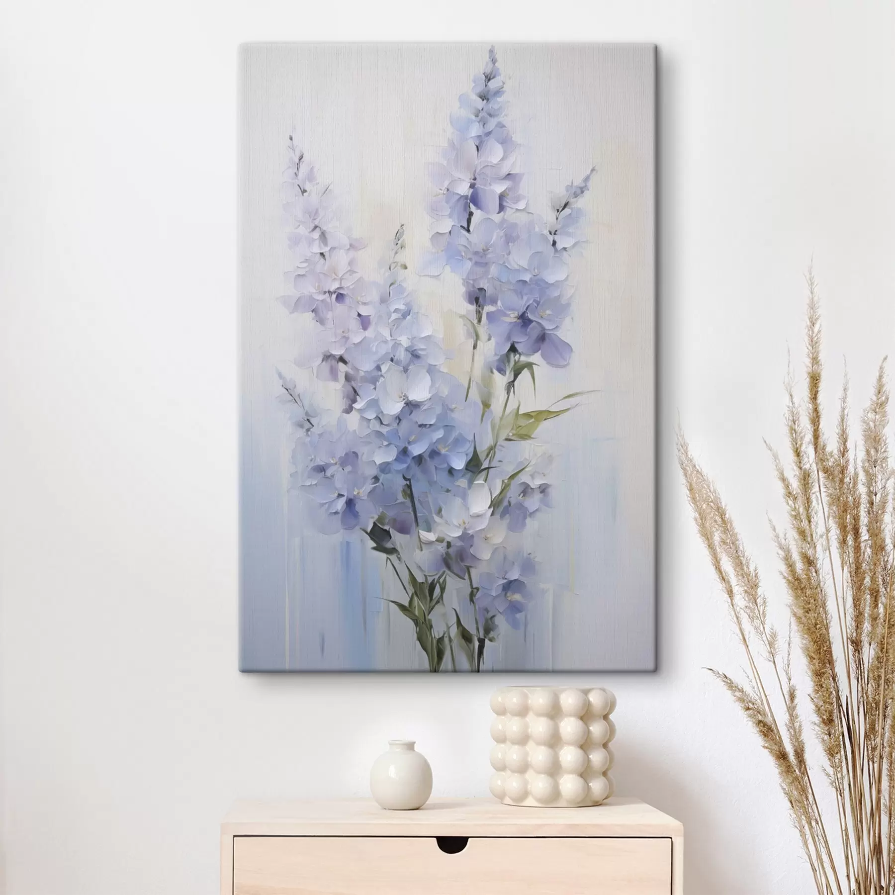 murales de pared Delicada imitación de una pintura de flores silvestres s49063