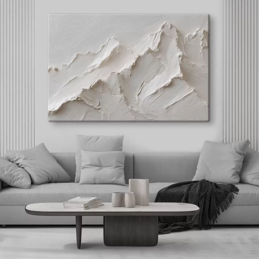 murales de pared Relieve montañoso suave con trazos gruesos s49215