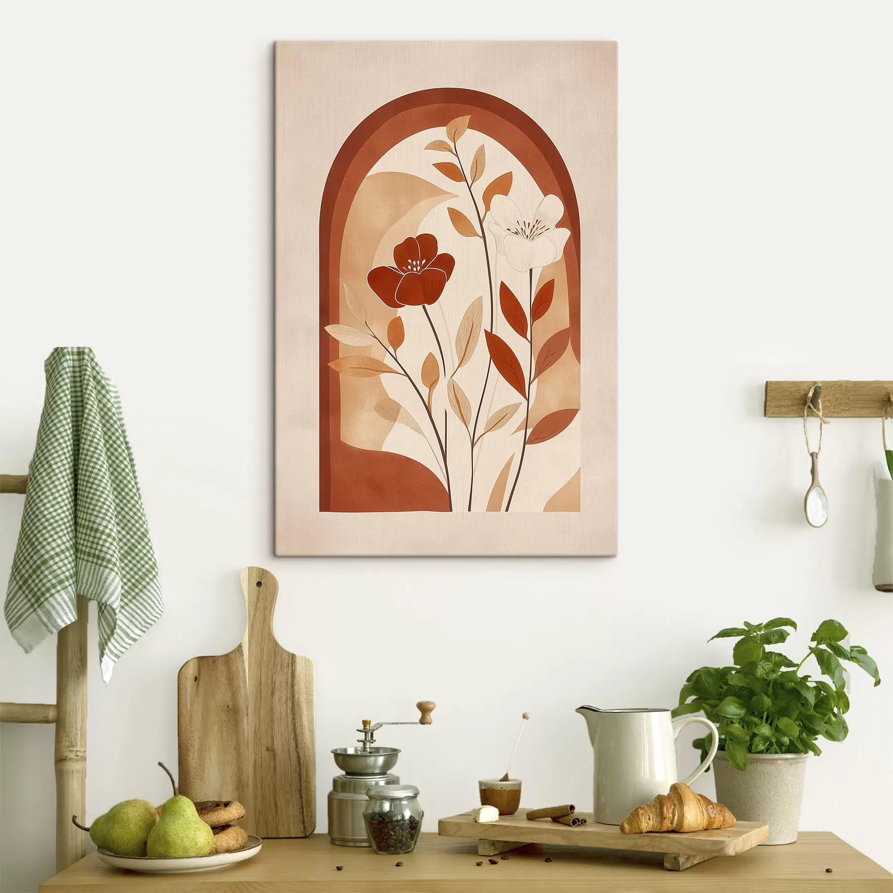 murales de pared Flores abstractas s49261