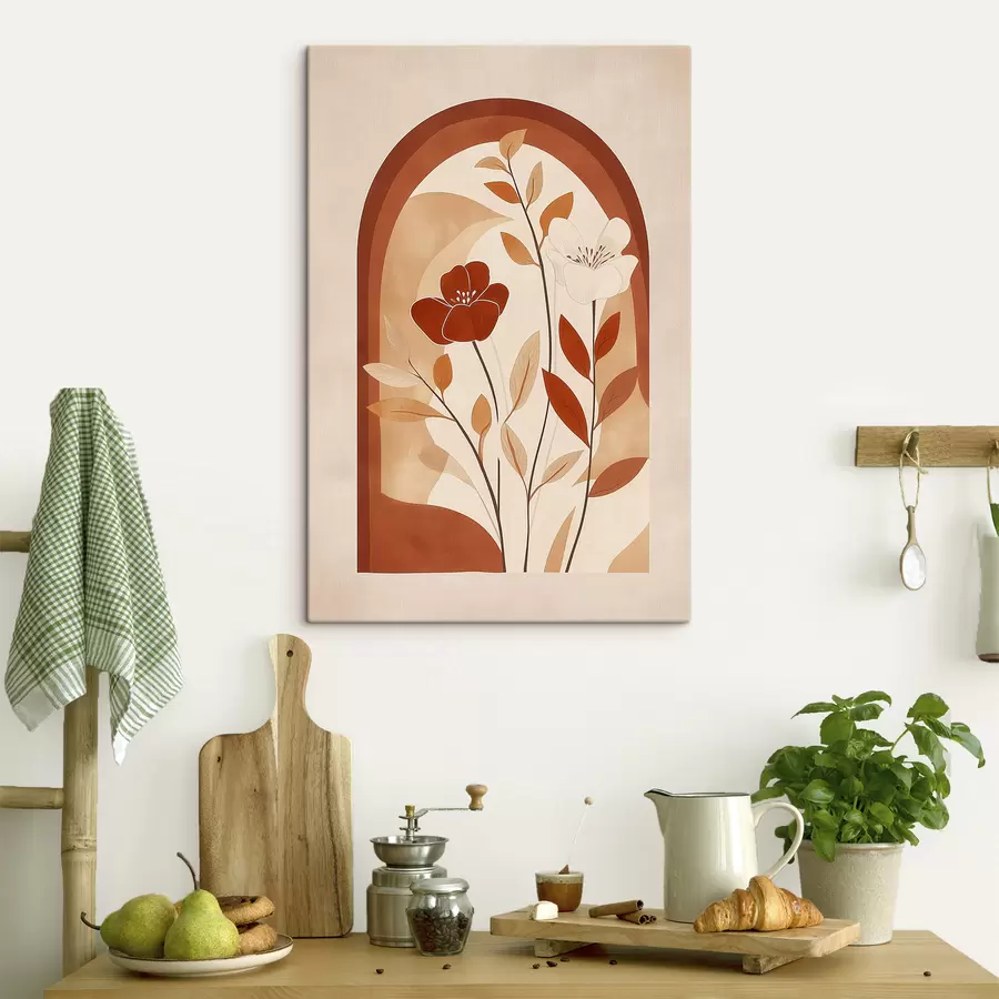 murales de pared Flores abstractas s49261