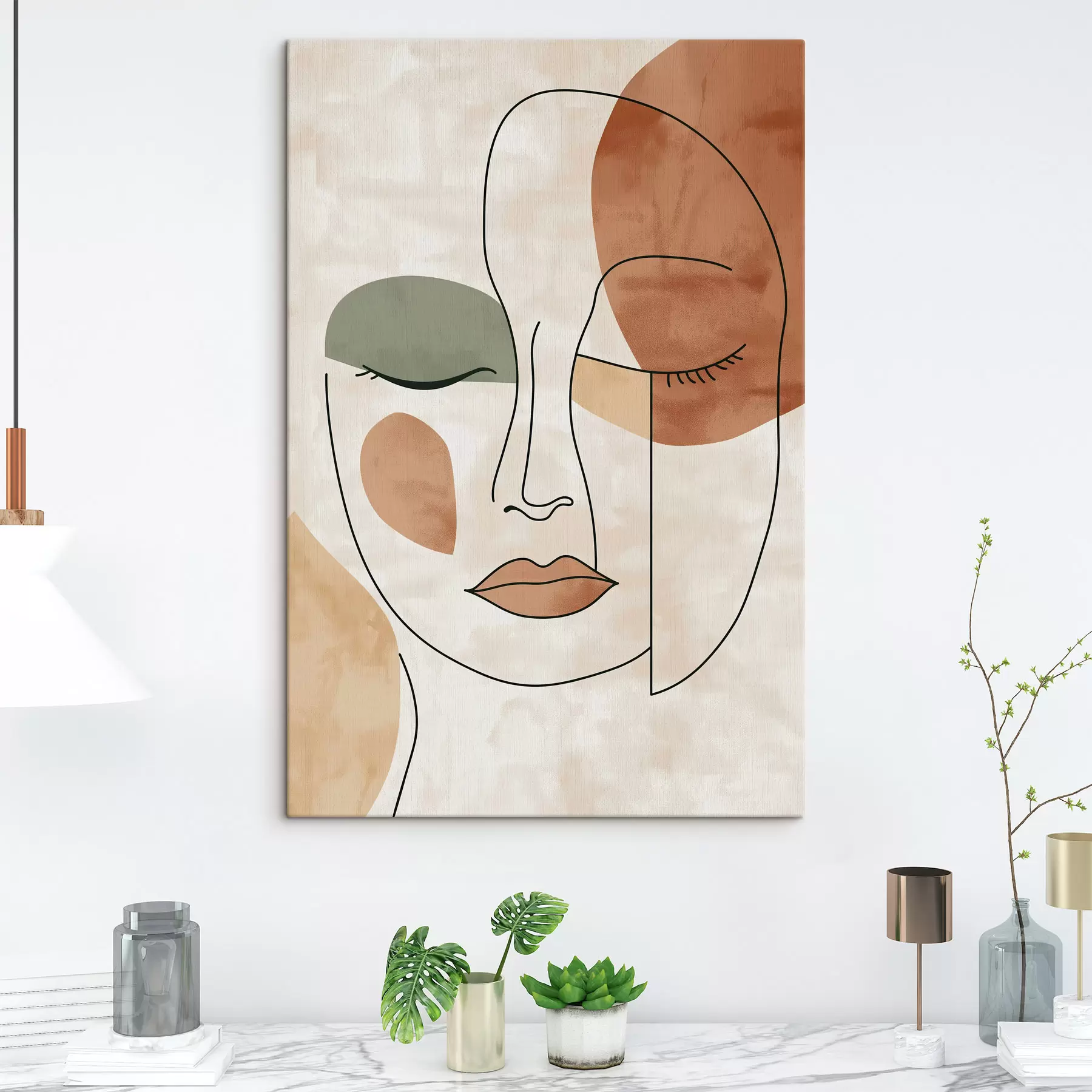murales de pared Cara abstracta s49265