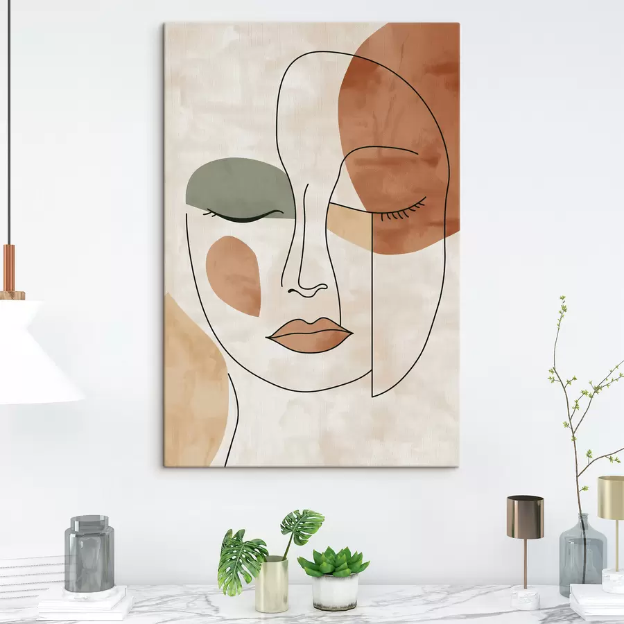 murales de pared Cara abstracta s49265