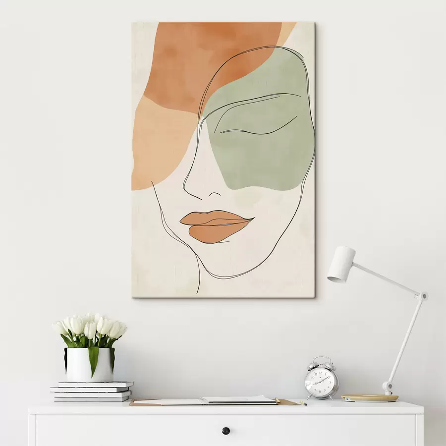 murales de pared Cara abstracta s49266