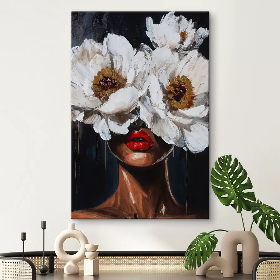 murales de pared chica con flores s49269