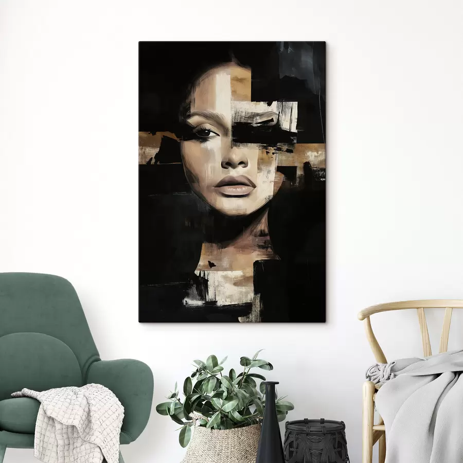 murales de pared Cara abstracta s49283