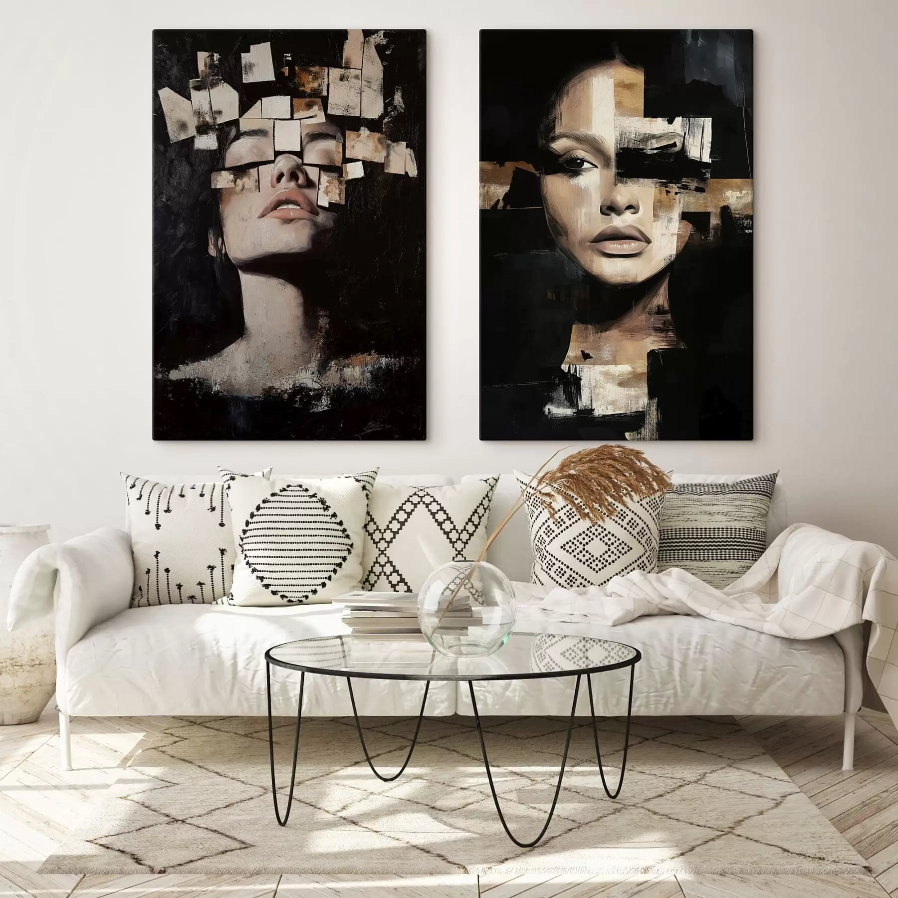 murales de pared Caras abstractas m30498