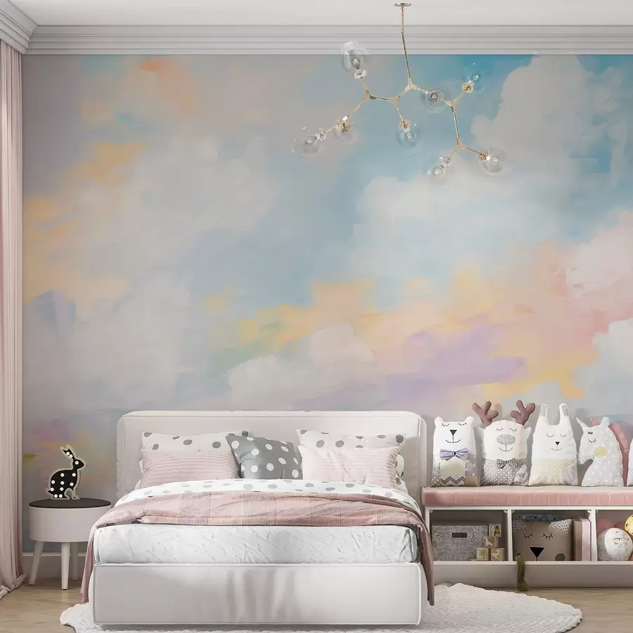 murales de pared Imitación abstracta de un cielo en un cuadro w05637