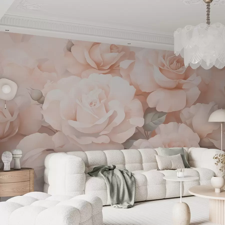 murales de pared rosas abstractas w05553