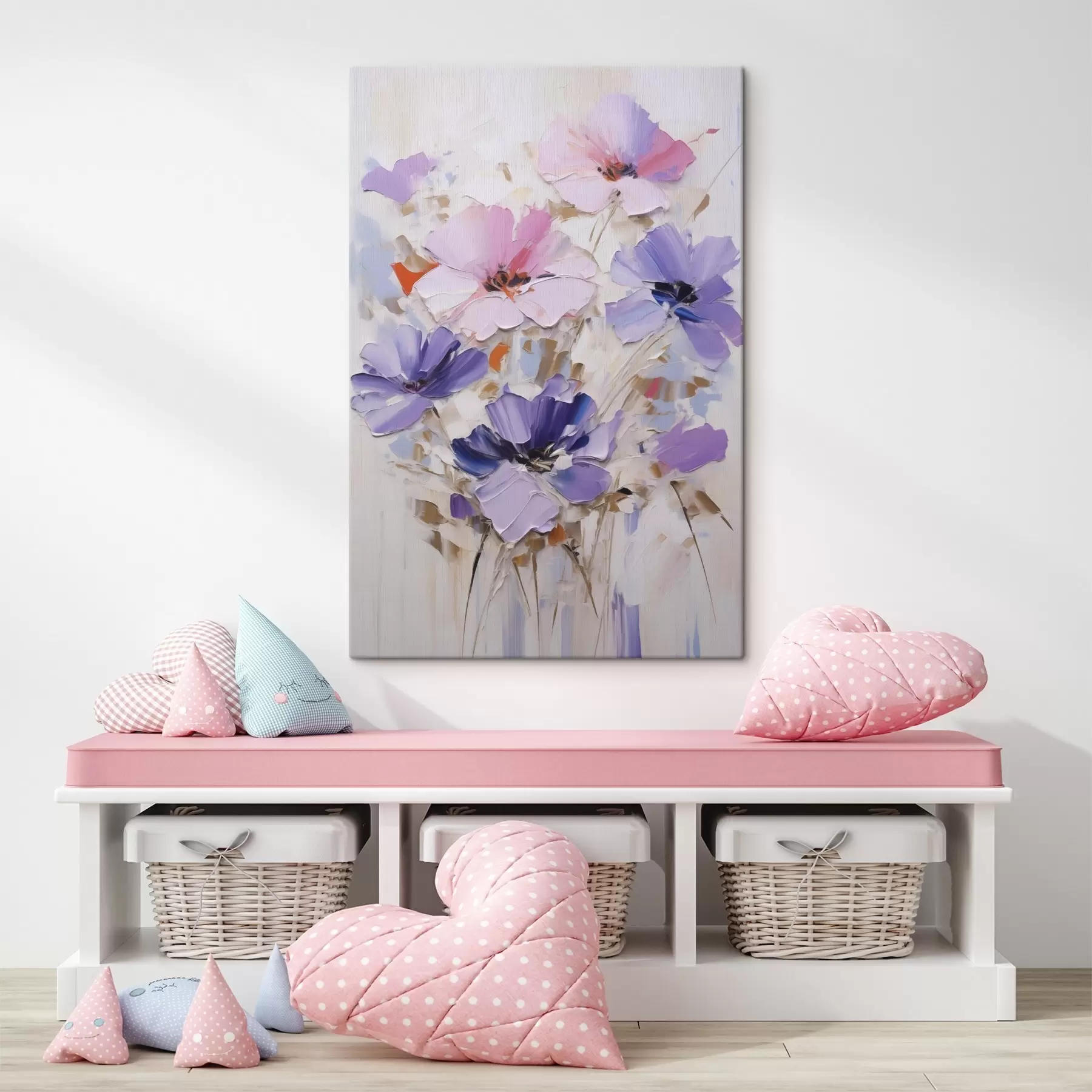 murales de pared Flores, pintura de imitación s49136