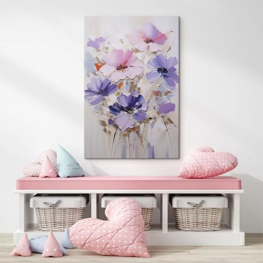 murales de pared Flores, pintura de imitación s49136