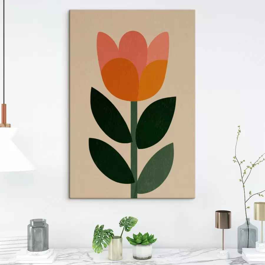 murales de pared Tallo de tulipán s49299