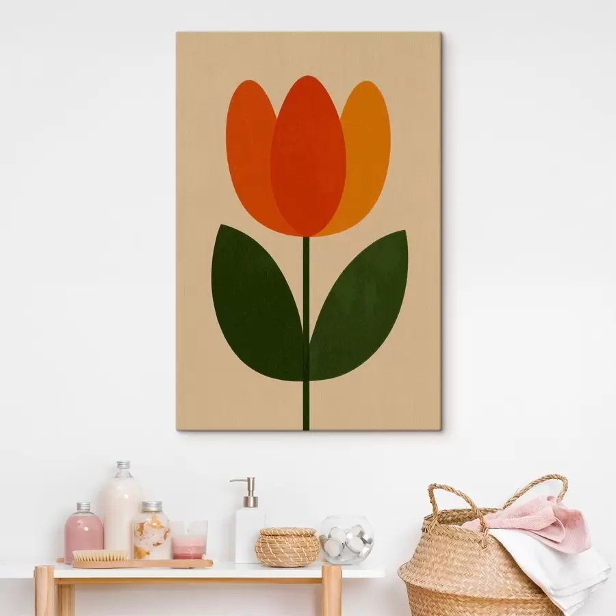 murales de pared Un solo tulipán s49300