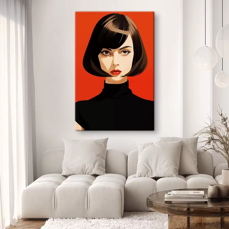 murales de pared Retrato con pelo corto s49303