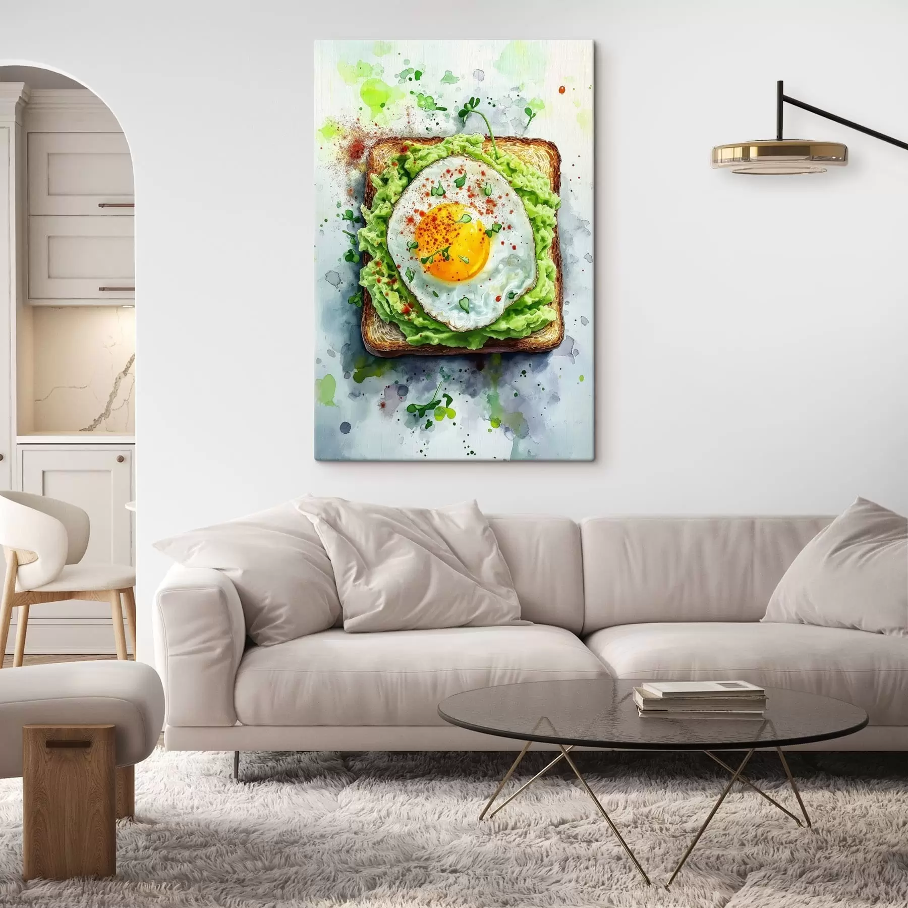 murales de pared Tostada con huevo s49309