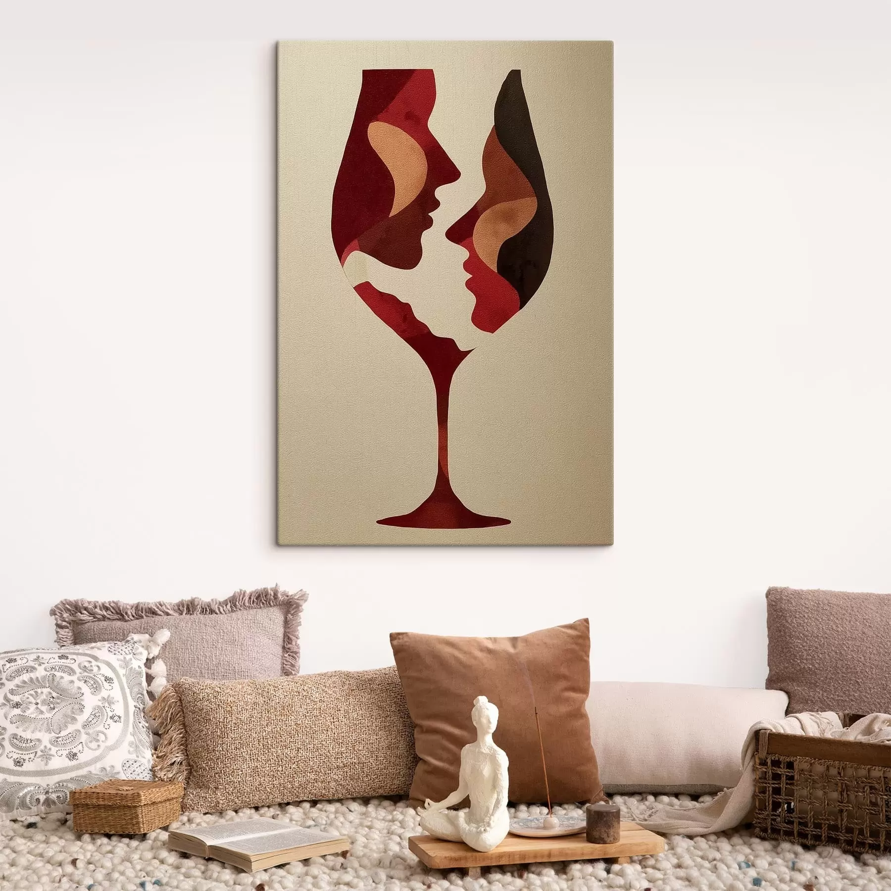 murales de pared Rostros en el vino s49322