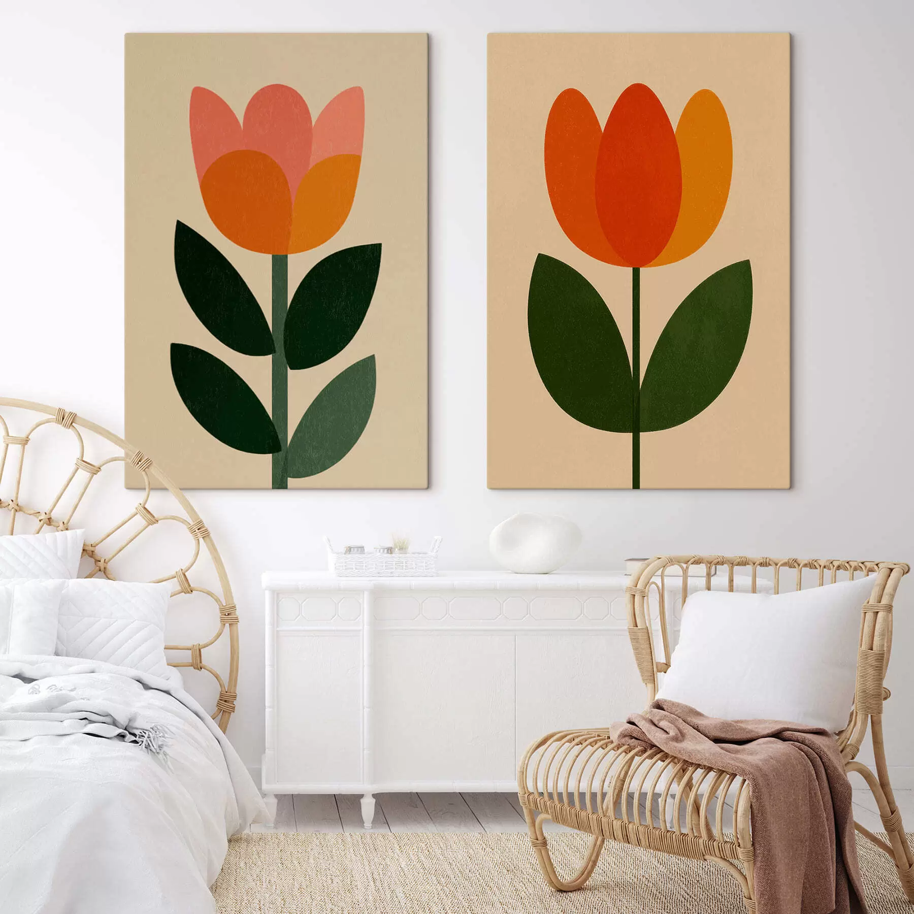 murales de pared Tulipanes escandinavos m30501